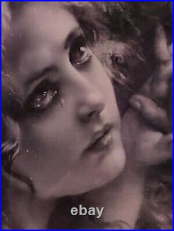 Vintage V. Tojetti Beautiful Mary Magdalene  Large Format Photo Of Painting
