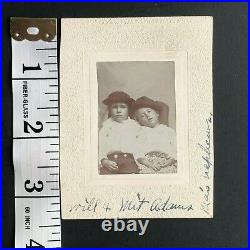 Vintage Victorian Post Mortem Photo Siblings Child Children Antique Photograph