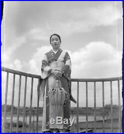 Vintage japanese glass plates, ca 1930, 50 plates and 80 film negatives