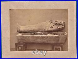 Vintage large photo Egypt Pharaoh Ramesses II sarcophagus 1881 pharaon Ramses