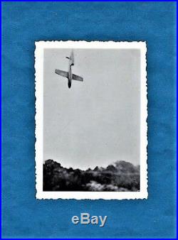 Vintage military photo V 1 flying bomb Fieseler foto Liege Belgium 1945 WW2 war