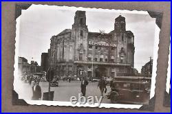 Vintage photo album 145 BW pics ATQ 1940s Post WW2 Damage Germany Europe WOW