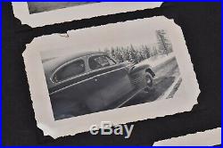 Vintage photo album 1940s Soldiers Cities Carts 260 BW PICS candids COOL SHOTS