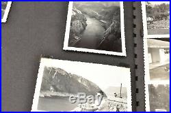 Vintage photo album 1940ss 419 BW pics Southwest Grand canyon Zion Hoover Dam
