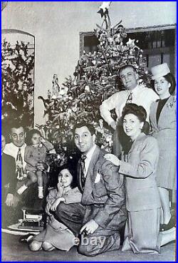 Vintage photograph of the Danny Thomas family, including Marlo Thomas