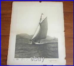 Vtg 1930s 40s SAILING Photograph Photograph Antique Sail Nautical Boat