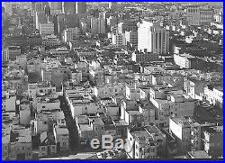 Vtg 1950s 4x5 Photo Negative San Francisco Aerial Cityscape Super Sharp Detailed