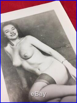 Vtg 1950s Irving Klaw Model June King Nude Risque Pinup Snapshot Photo lot X4