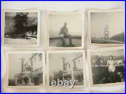 Vtg 40s 50s B&W Snapshot Photos San Francisco Bear Suk's Tavern CA Vendome Hotel