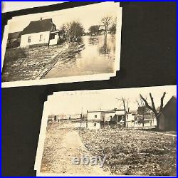 Vtg Album Lot 100 Photos 1920s Americana Family Cars Animals Daily Life Flood