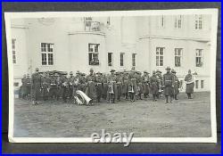 Vtg Black And White Photo c. 1920 U. S. Army Tientsin Chinese Marching Band