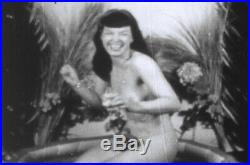 Vtg RARE Bettie Betty Page Risqué Pinup Girl Photo Burlesque 8mm Stag Film Movie