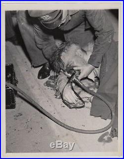 WEEGEE Arthur Fellig 1940s VINTAGE STAMPED Original Signed Photograph First Aid