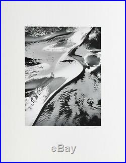 WILLIAM GARNET Vintage Signed Silver Gelatin Sand Dunes with Snow, 1983