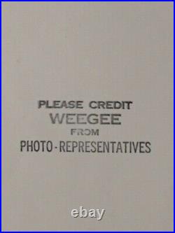 Weegee (arthur Fellig) Vint Silver Gelatin Photo Met Opera Wore Platform Sandal