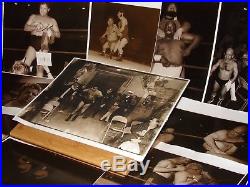 Wrestling Photographs Vintage Group of 22 From Early 1970s Original Photos