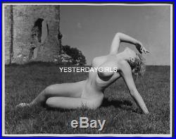 Ygst-0188 Original Vintage B/w 8x10 1960's Nude Vickie Kennedy By Harrison Marks