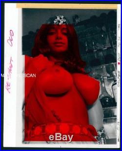 Ygst-0972 Original Vintage B/w 8x10 1960's Buxom Nude Joyce Gibson Ruby Red