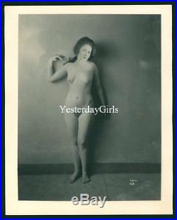 Ygst-1028 Vintage 1920's B/w 8x10 Art Posed Nude Double Wt Paper Mint