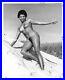 Ygst-1319-Vintage-1960-s-B-w-8x10-Art-Posed-Black-Nude-Model-Outdoors-01-jzaz