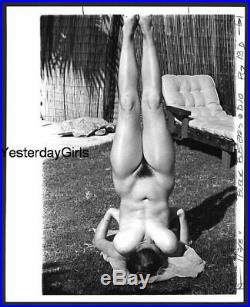 Ygst-2513 Vintage B/w 8x10 1960's Sweet Art Posed Buxom Nude Rosilie Strauss